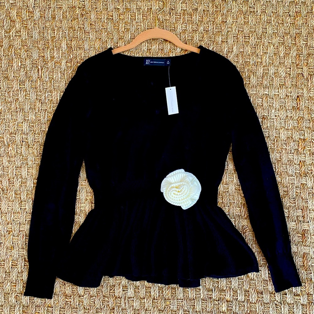 New York & Company Peplum Sweater